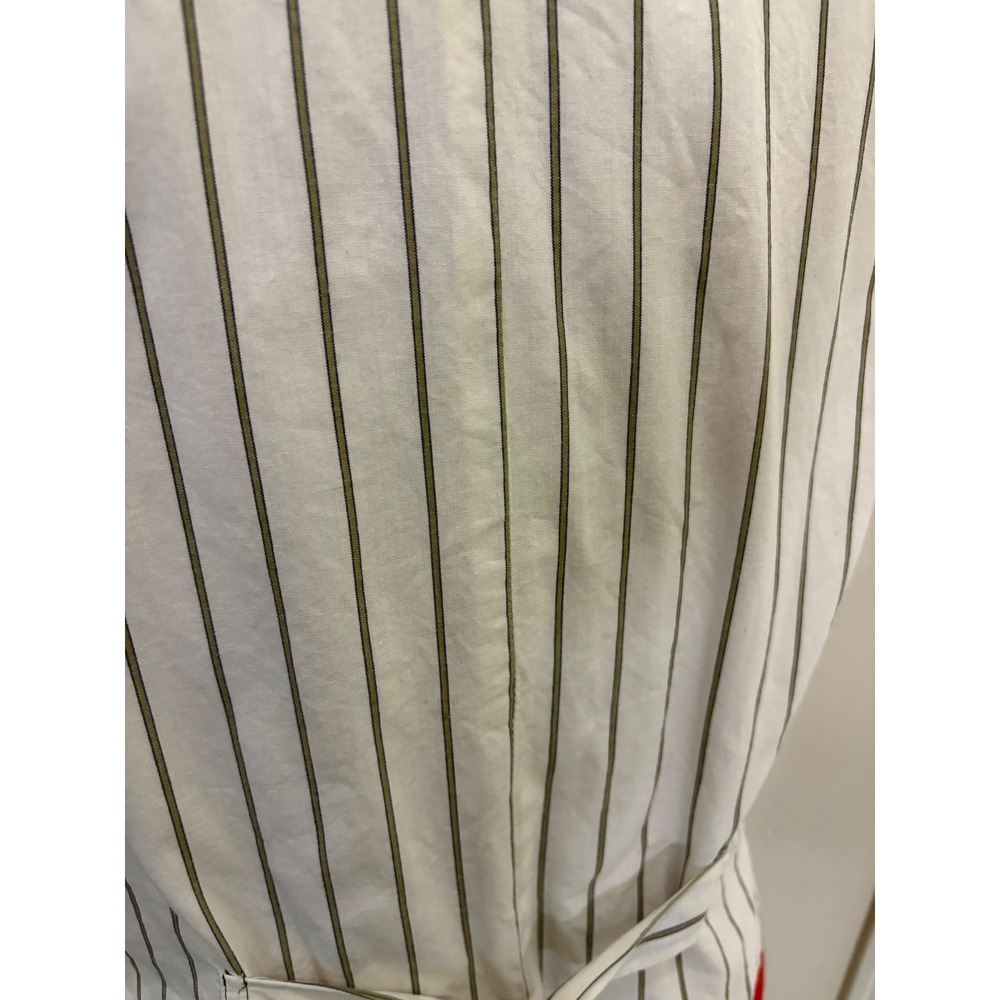 Carroll Reed Vintage Olive Green Pinstripe Back Waistcoat Vest Size M - Picture 5 of 6